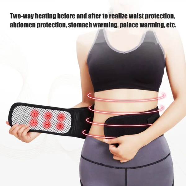 Tcare Adjustable Waist Tourmaline Self Heating Magnetic Therapy Back Waist Support Belt Lumbar Brace Massage Band Health Care