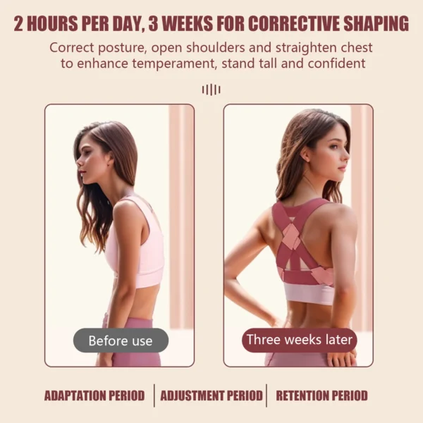 Adjustable Back Support Brace – Posture Corrector for Men & Women