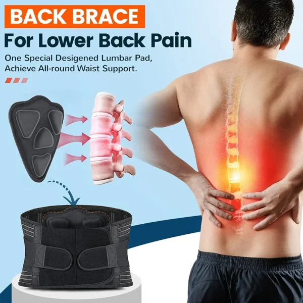 Premium Lumbar Support Belt – Ultimate Back Pain Relief & Posture Correction
