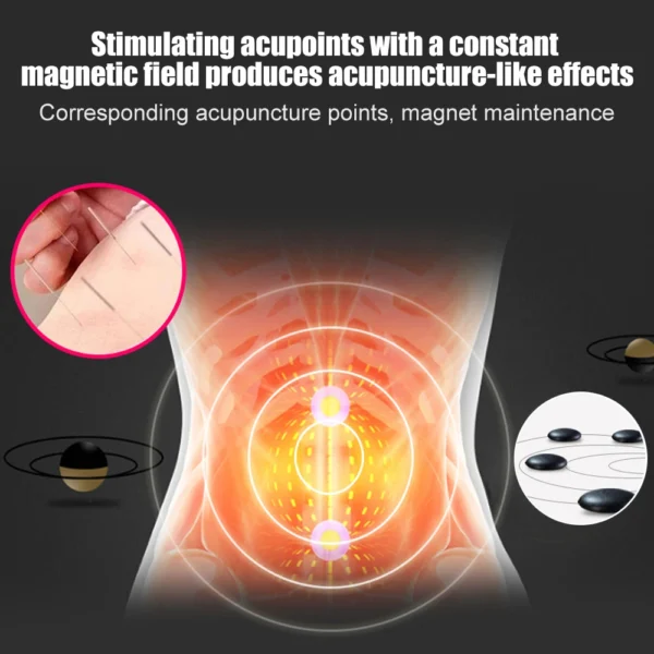 Tcare Adjustable Waist Tourmaline Self Heating Magnetic Therapy Back Waist Support Belt Lumbar Brace Massage Band Health Care