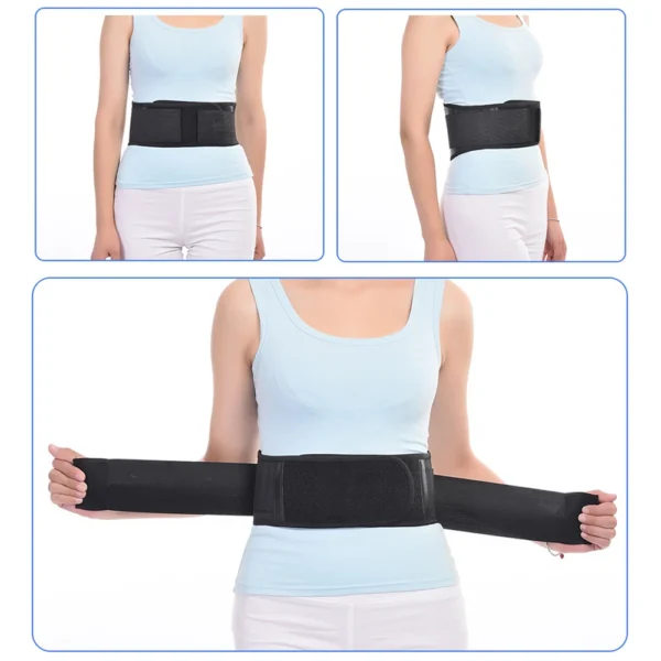 Tcare Adjustable Waist Tourmaline Self Heating Magnetic Therapy Back Waist Support Belt Lumbar Brace Massage Band Health Care